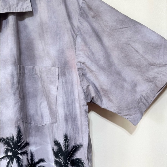 Favant Designed In Hawaii Men’s Palm Tree Casual Comfy Cotton Button Down Shirt - Picture 6 of 11